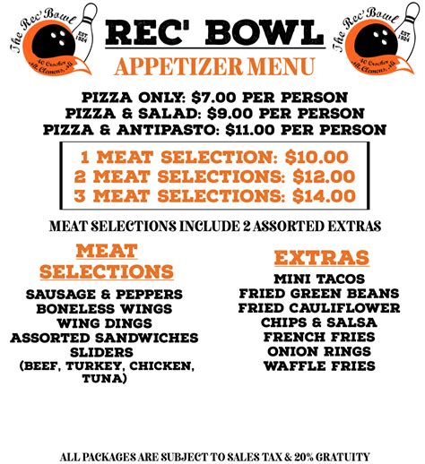 Our Menu — The Rec Bowl