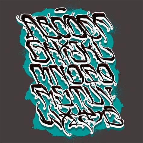 Chicano Tattoo letters Outline | Graffiti lettering, Tattoo lettering, Graffiti lettering fonts