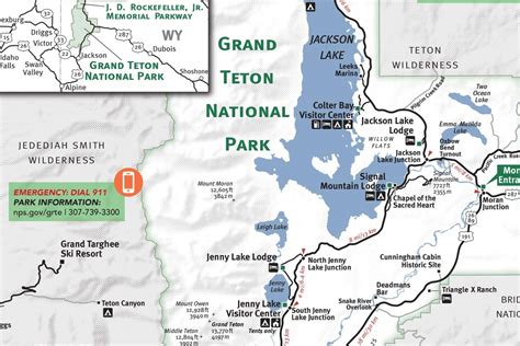 Grand Teton & Yellowstone National Park Map - Jackson Hole Traveler