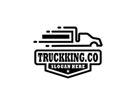 Premium Vector | Semi trailer truck logo