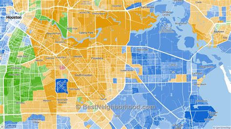 Race Map for Pasadena, TX and Racial Diversity Data | | bestneighborhood.org