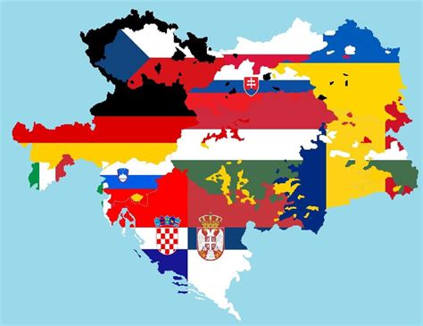 Flag map of Austro-Hungarian Empire Ethnicities that i made : MapPorn