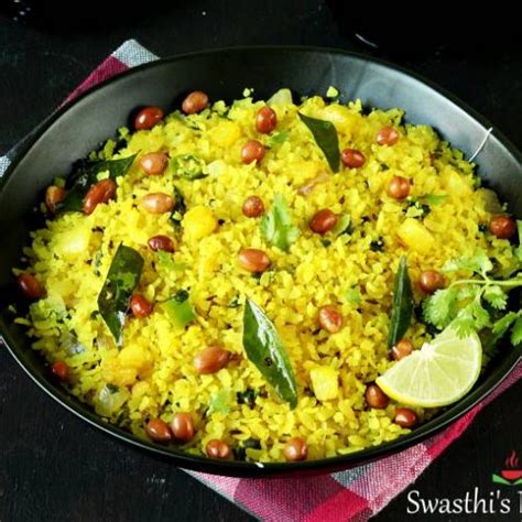 Poha Recipe | Spiced Flattened Rice - Swasthi's Recipes