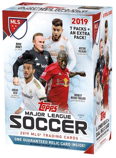 MLS Topps 2019 Soccer Trading Card BLASTER Box 8 Packs - ToyWiz