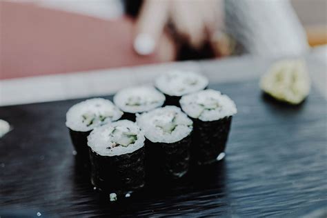Vegetarian sushi with cucumbers - Creative Commons Bilder