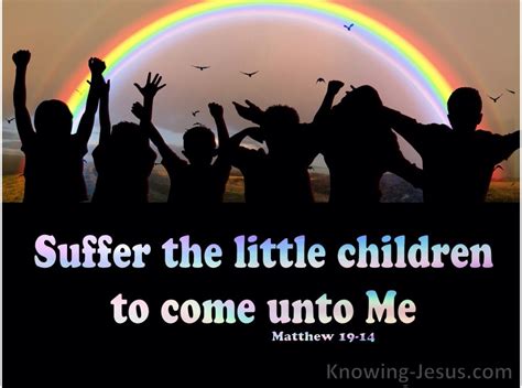 Matthew 19:14 Suffer Little Children To Come Unto Me (pink)