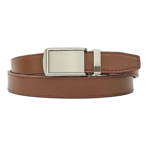 SlideBelts Women's Tan Skinny Leather Belt with Skinny Silver Buckle | eBay