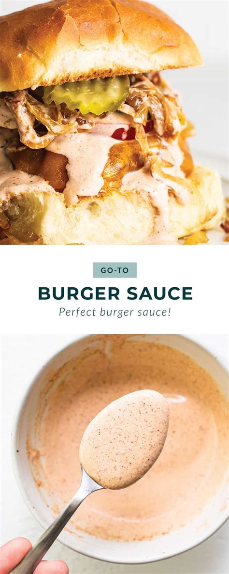 Easy Burger Sauce - Fit Foodie Finds