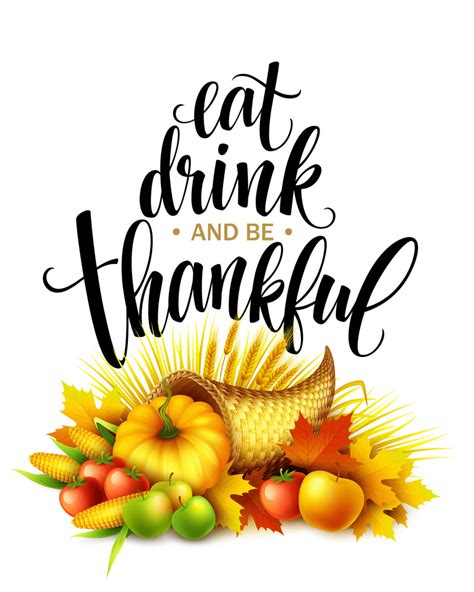 Thanksgiving Cornucopia clipart png - Clipart World