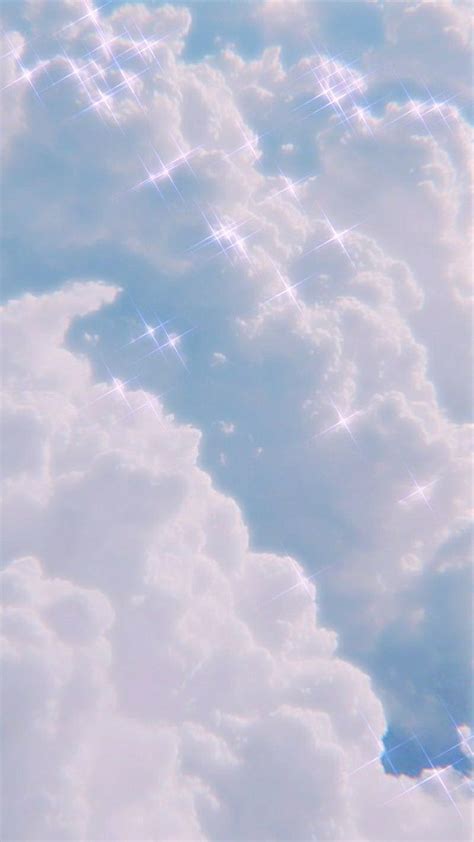 Sky cloud bulut bling. Clouds aesthetic, Blue aesthetic pastel, Light blue aesthetic HD phone ...