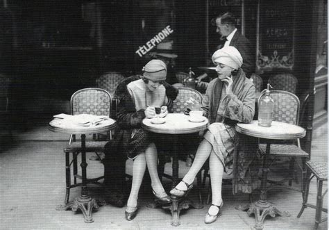 1920's Vintage Paris Cafe Old Photo Ladies French Canvas Print A1 size | eBay