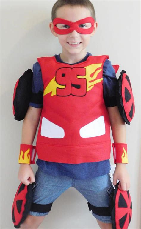 Race Car Costume//Lightning McQueen Costume | Etsy | Lightning mcqueen costume, Race car costume ...