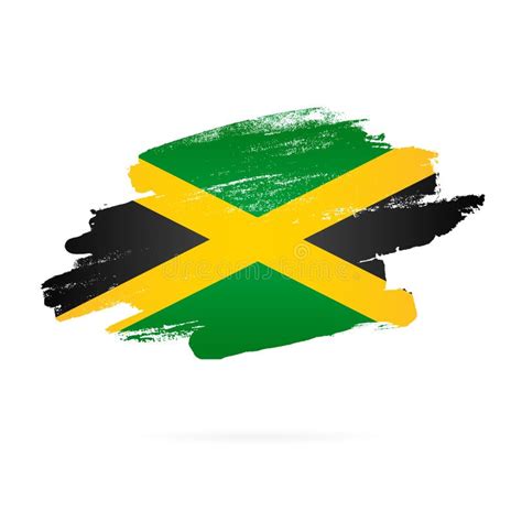 Jamaican Flag. Vector Illustration on White Background Stock Vector ...