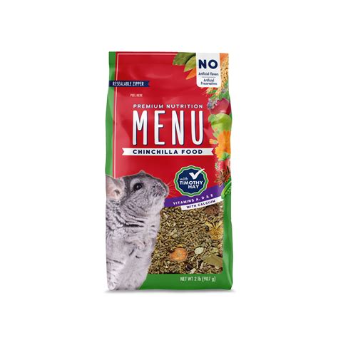 Menu Chinchilla Food with Timothy - Walmart.com