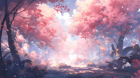 Pink Forest Wallpaper by Elffyie on DeviantArt