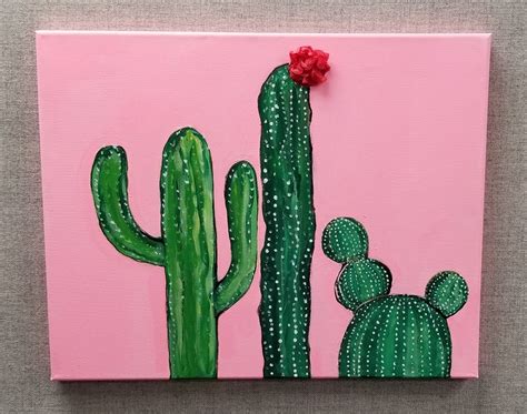 Easy Painting Ideas For Beginners Cactus - Mari-Kiketi