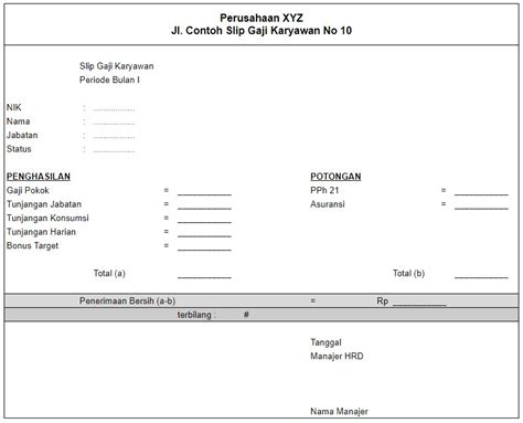 10 Contoh Slip Gaji Karyawan Lengkap Format Dan Komponennya – NBKomputer