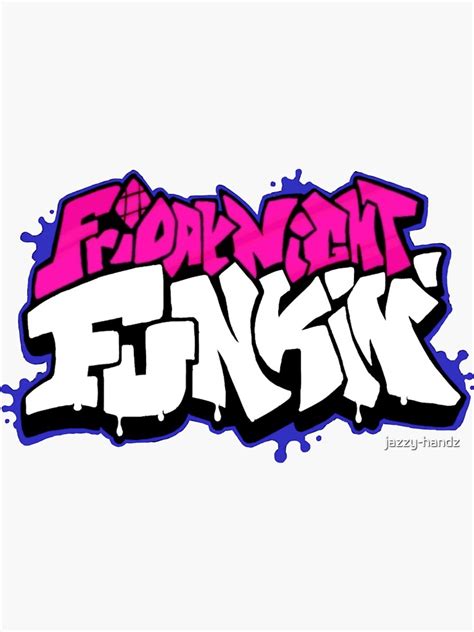 "FNF logo (request)" Sticker for Sale by jazzy-handz | Redbubble