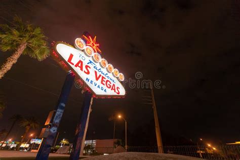 Famous Las Vegas sign editorial photo. Image of landmark - 123497786