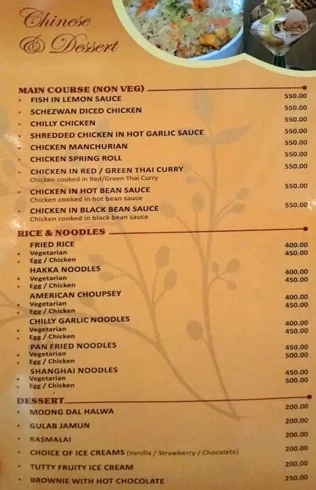 Menu at Royal Dine - Hotel Royal Cliff, Kanpur