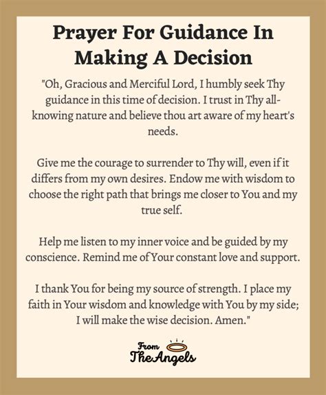 6 Prayers For Guidance In Making A Decision: Wise And Right