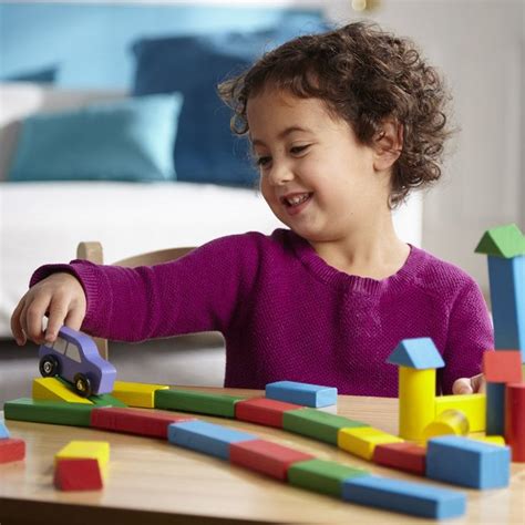 Melissa and Doug Wooden Building Blocks Set 100 Blocks in 4 Colors and 9 Shapes >>> Check this ...