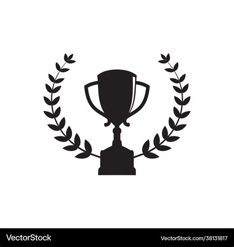 Trophy logo design Royalty Free Vector Image - VectorStock