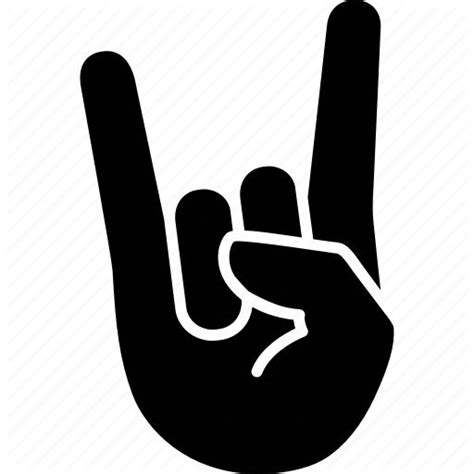 Hand, heavy, horns, metal, rock, roll, sign icon - Download on Iconfinder | Horns, Hand symbols ...