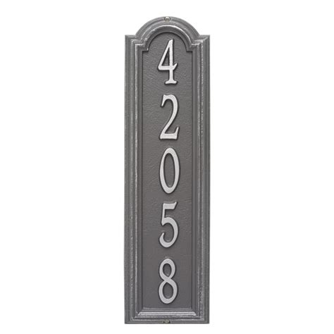 Manchester Vertical Address Plaque