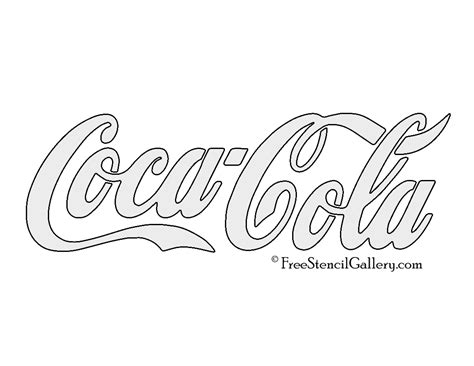 Coca Cola Logo Stencil | Free Stencil Gallery