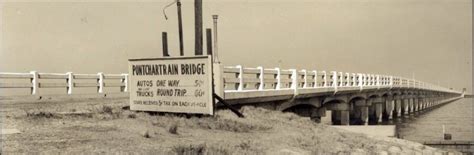 The original Causeway Bridge across Lake Pontchartrain from the New ...