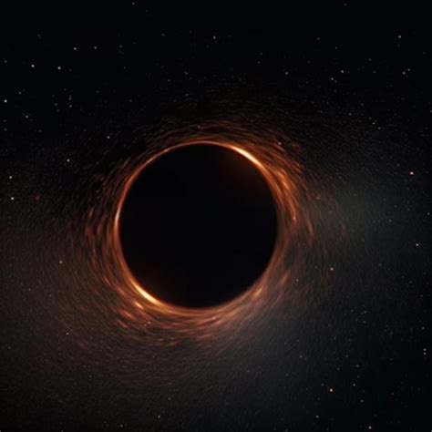 Premium AI Image | A black hole with a glowing ring in the middle of it