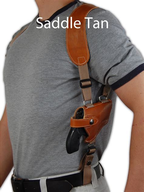 Leather Horizontal Shoulder Holster for 2" Snub Nose Revolvers ...