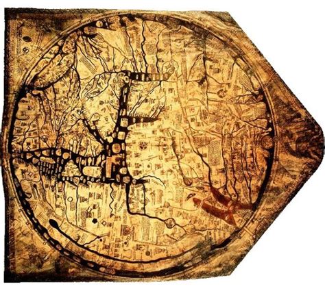 The Hereford Mappa Mundi is the world’s largest existing medieval map