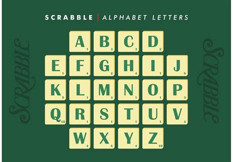 Letras del alfabeto del Scrabble vector libre 89840 Vector en Vecteezy