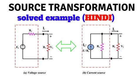 Source Transformation with solved example in Hindi | first year BEEE ...