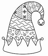 Christmas Elf Hat coloring Page  Free Printable Coloring Pages sketch template