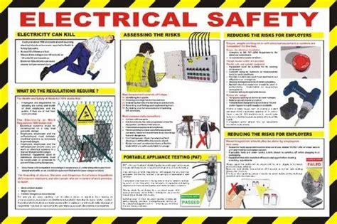 Rectangular Electrical Safety Metallic Sign Board, Thickness: 16 Mm ...