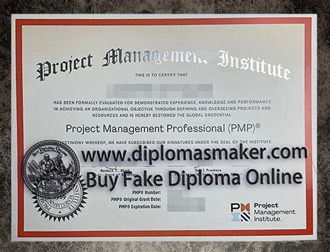 How to create fake Project Management Institute certificate?