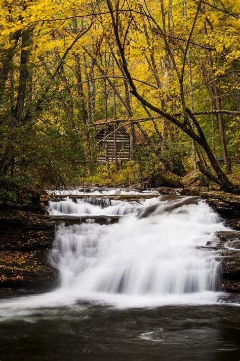 Waterfall - Mill Creek Falls - Kumbrabow State Forest, West Virginia Stock Image - Image of ...