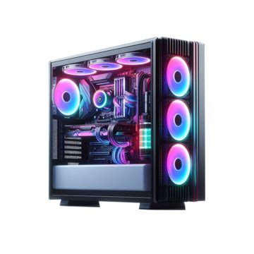 Water Cooled Gaming Pc With Rgb Rainbow Led Lighting, Pc, Gaming, Rgb ...