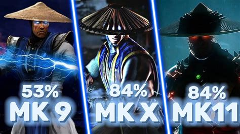 Raiden MK9 vs MKX vs MK11 | Raiden Combos - YouTube