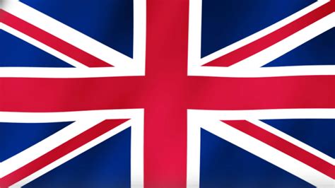 United Kingdom flag video waving in wind Of Great Britain and Northern ...