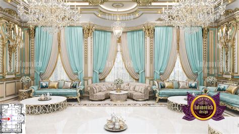 Royal living room interior design Saudi Arabia