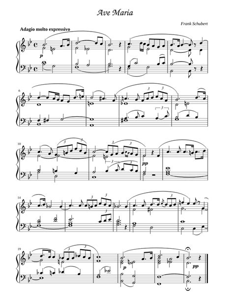 Ave Maria - Schubert (Orgao Solo) Sheet music | Musescore.com