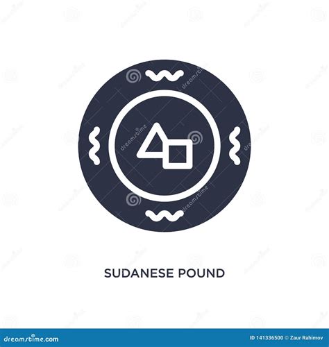 Sudanese Pound Icon on White Background. Simple Element Illustration ...