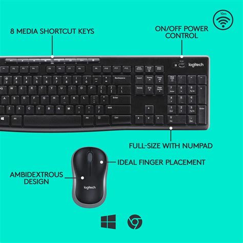 LOGITECH MK270 | Wireless Keyboard and Mouse – COMPUTRONIC-UAE