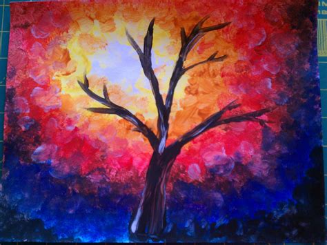 Leese, Art Docent - Impressionist Autumn Tree Project - Making it Sweet