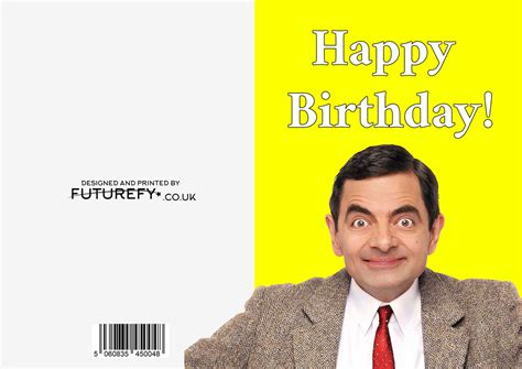 Mr Bean Happy Birthday Card - Futurefy