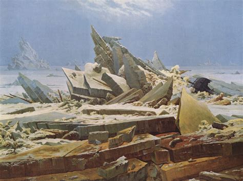 The Sea of Ice (c. 1823-25) by Caspar David Friedrich – Artchive